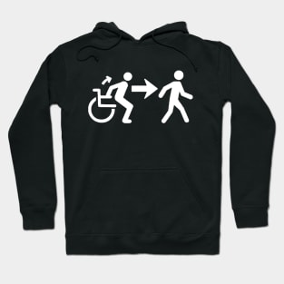 Ambulatory Wheelchair User Symbol Hoodie